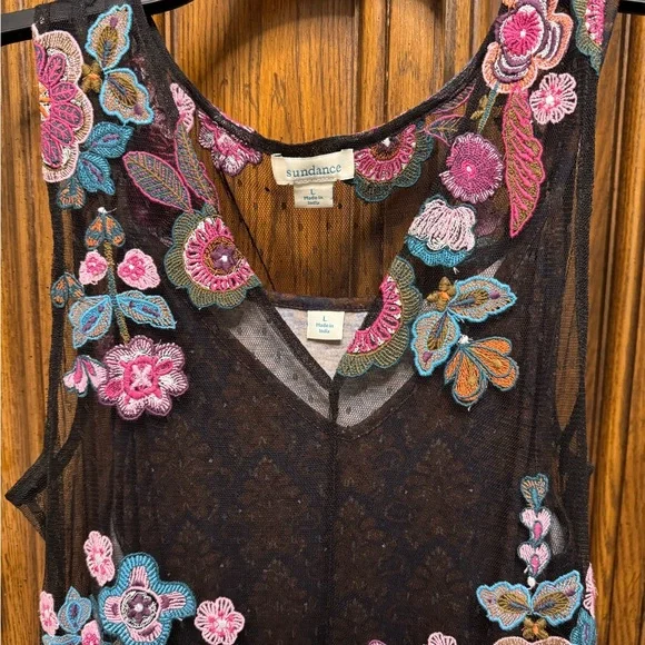 Sundance Black Floral Dress - Picture 2 of 7